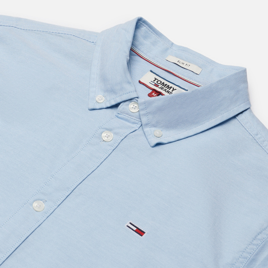 Мужская рубашка Tommy Jeans Stretch Oxford Shoreside Blue