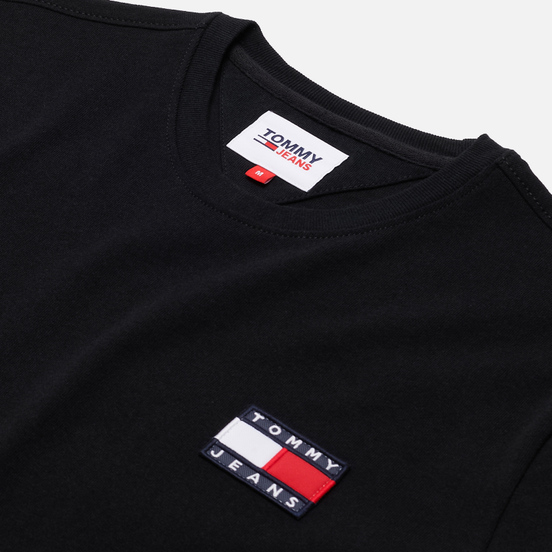 Мужская футболка Tommy Jeans Tommy Badge Regular Fit Black