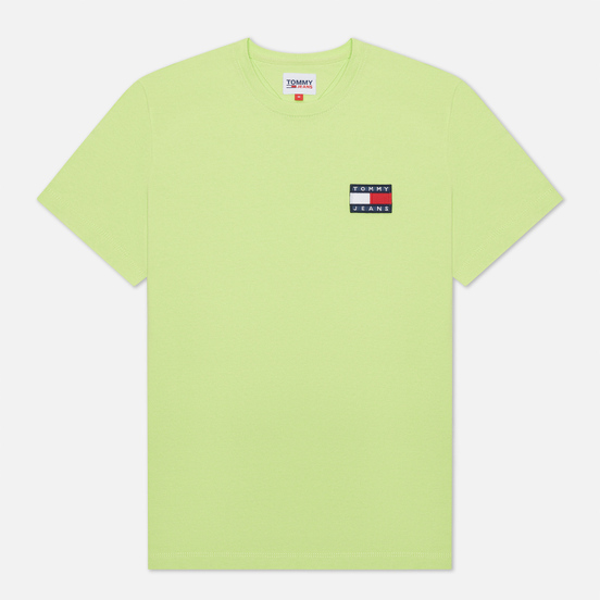 Мужская футболка Tommy Jeans Tommy Badge Regular Fit Faded Lime