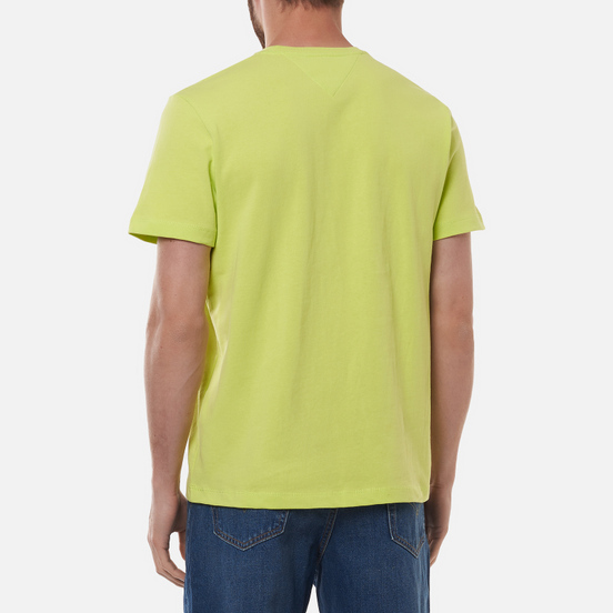 Мужская футболка Tommy Jeans Tommy Badge Regular Fit Faded Lime
