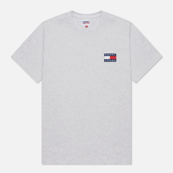 Мужская футболка Tommy Jeans Tommy Badge Regular Fit Silver Grey Heather