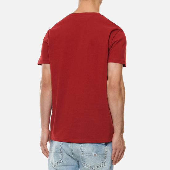 Мужская футболка Tommy Jeans Tommy Badge Regular Fit Wine Red