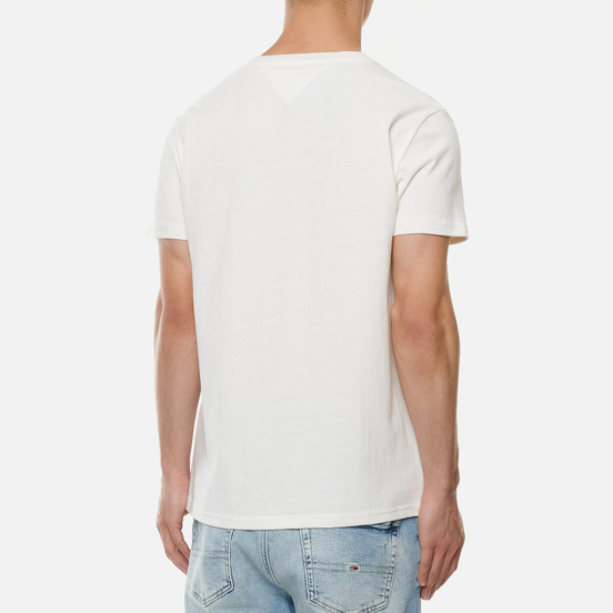 Мужская футболка Tommy Jeans Tommy Badge Regular Fit White