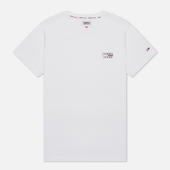 Мужская футболка Tommy Jeans Chest Logo Slim Fit White