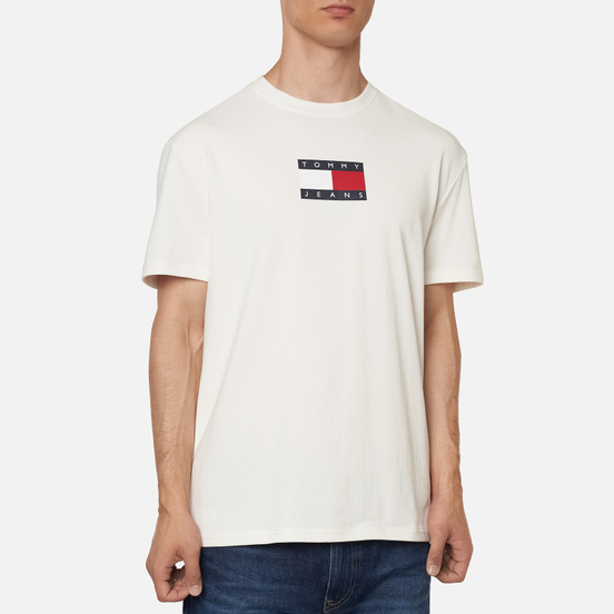 Мужская футболка Tommy Jeans Small Flag White