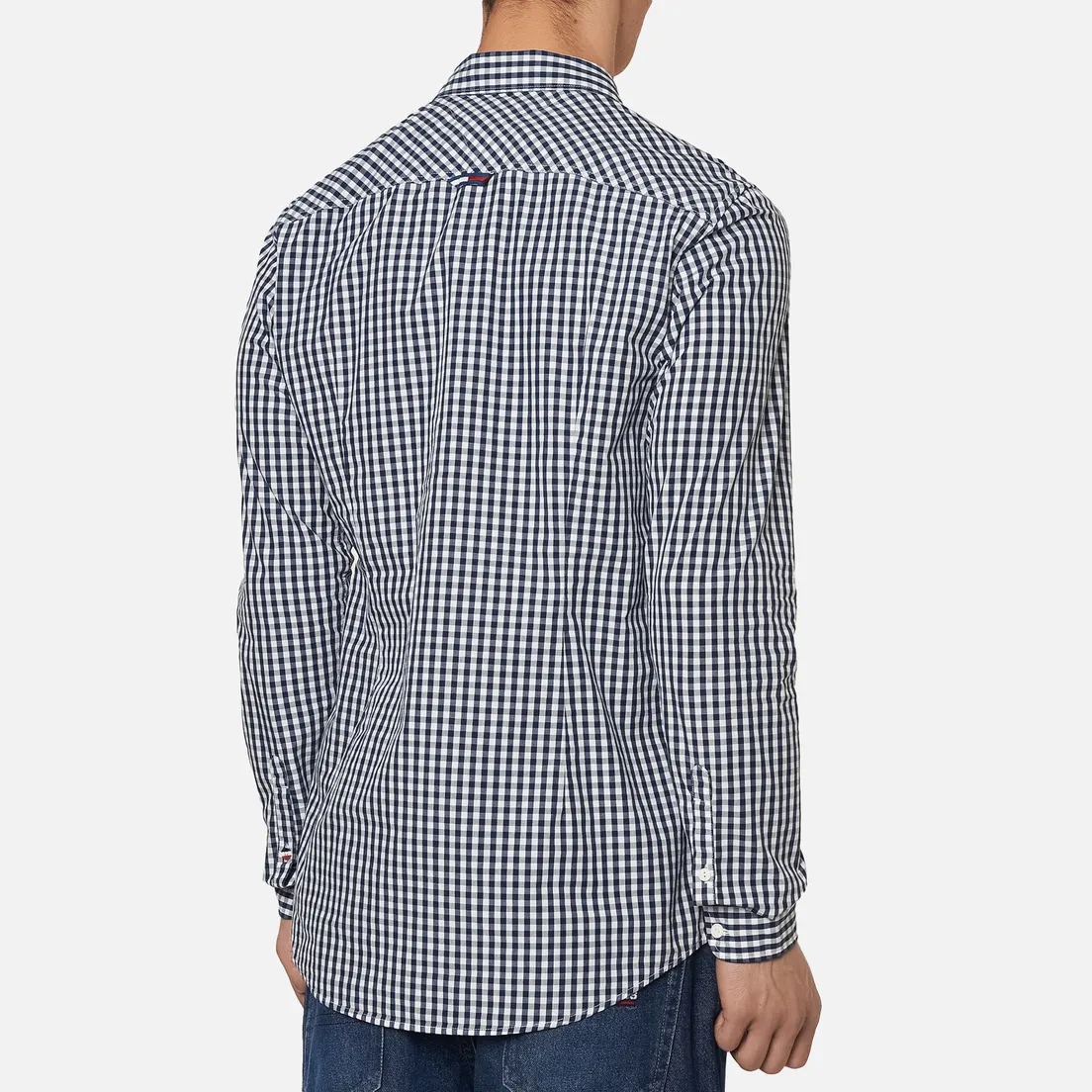 Tommy Jeans Мужская рубашка Poplin Gingham Slim Fit