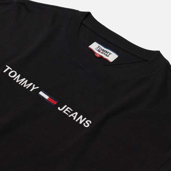 Мужская футболка Tommy Jeans Logo Organic Cotton Jersey Black