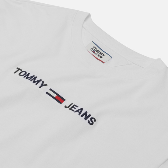 Мужская футболка Tommy Jeans Logo Organic Cotton Jersey White