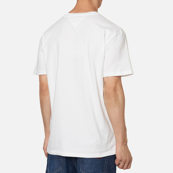 Мужская футболка Tommy Jeans Logo Organic Cotton Jersey White
