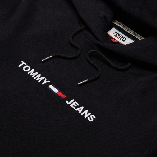 Мужская толстовка Tommy Jeans Fleece Logo Hoodie Black