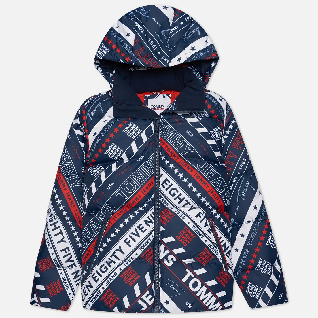 Tommy Jeans Мужской пуховик All-Over Logo Down