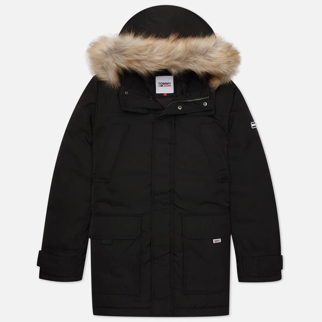 Tommy Jeans Мужская куртка парка Fur Trim Hooded