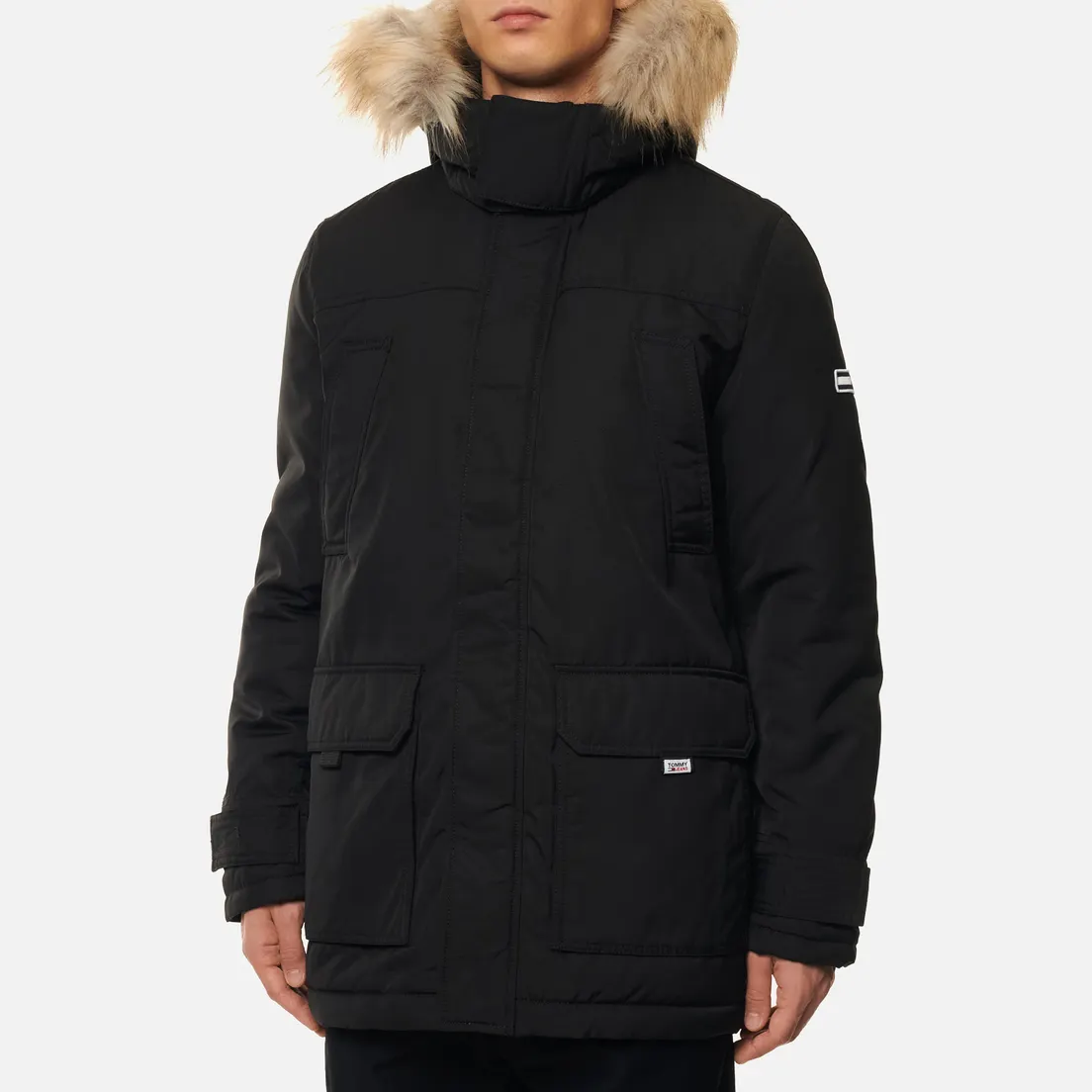 Tommy Jeans Мужская куртка парка Fur Trim Hooded