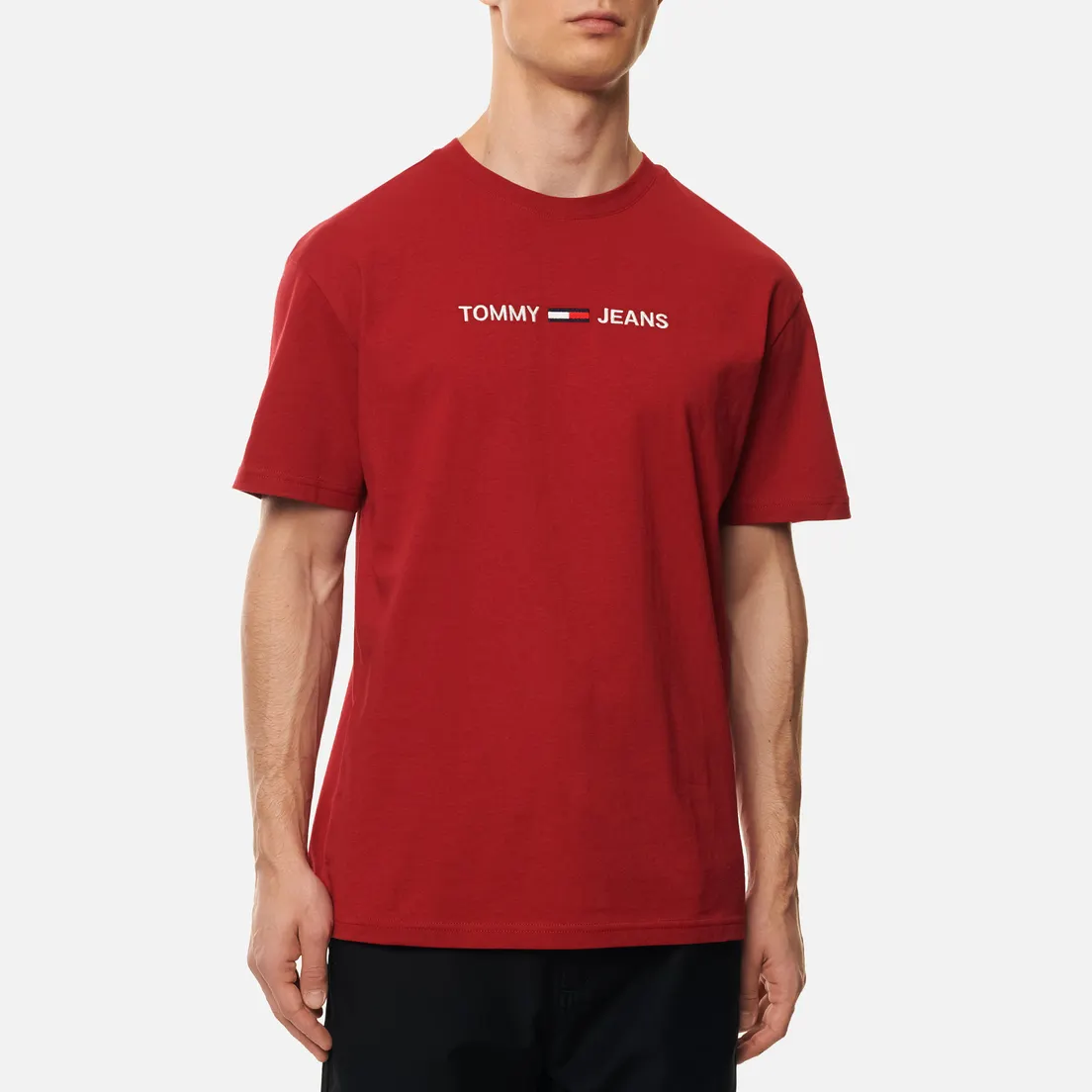 Tommy Jeans Мужская футболка Straight Logo Regular Fit