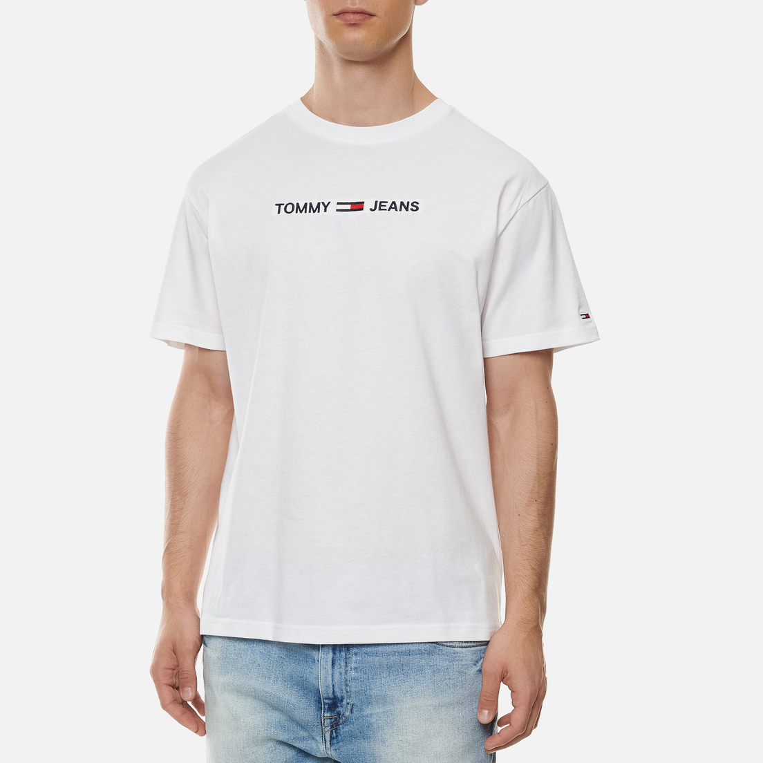 Tommy Jeans Мужская футболка Straight Logo Regular Fit