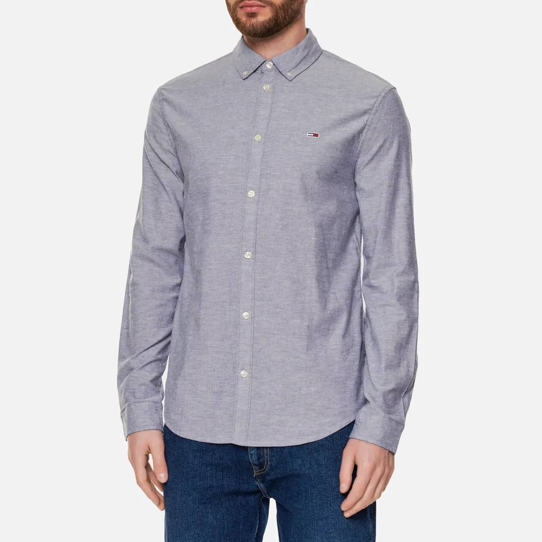 Tommy Jeans Мужская рубашка Stretch Oxford Slim Fit