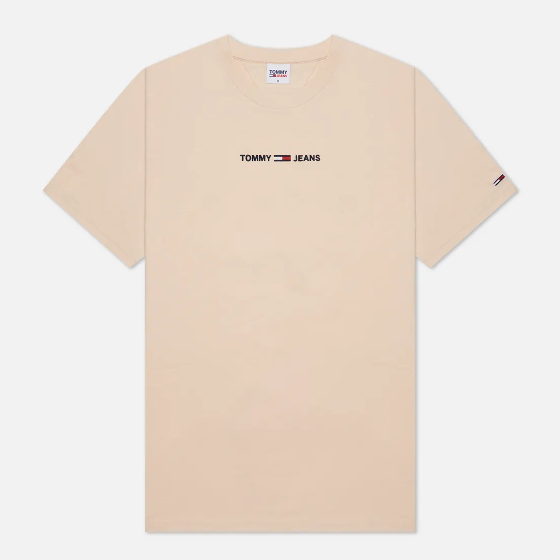 Tommy Jeans Мужская футболка Small Text Logo Embroidery