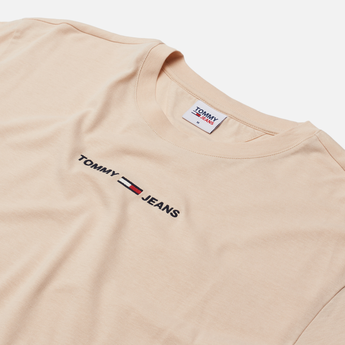 Tommy Jeans Мужская футболка Small Text Logo Embroidery