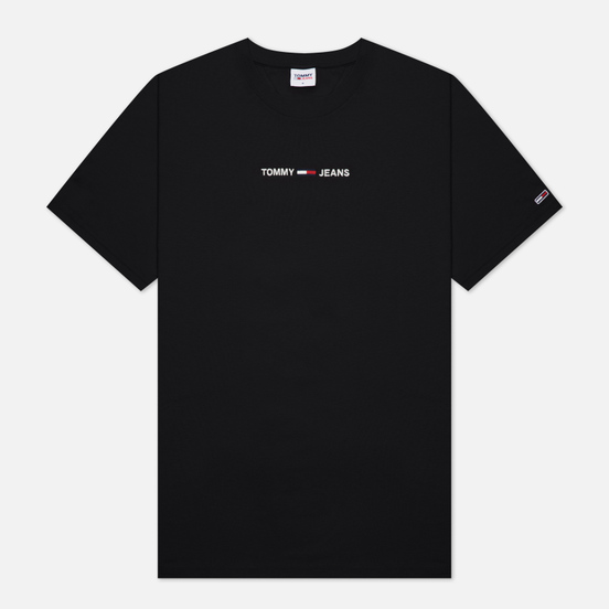 Мужская футболка Tommy Jeans Small Text Logo Embroidery Black
