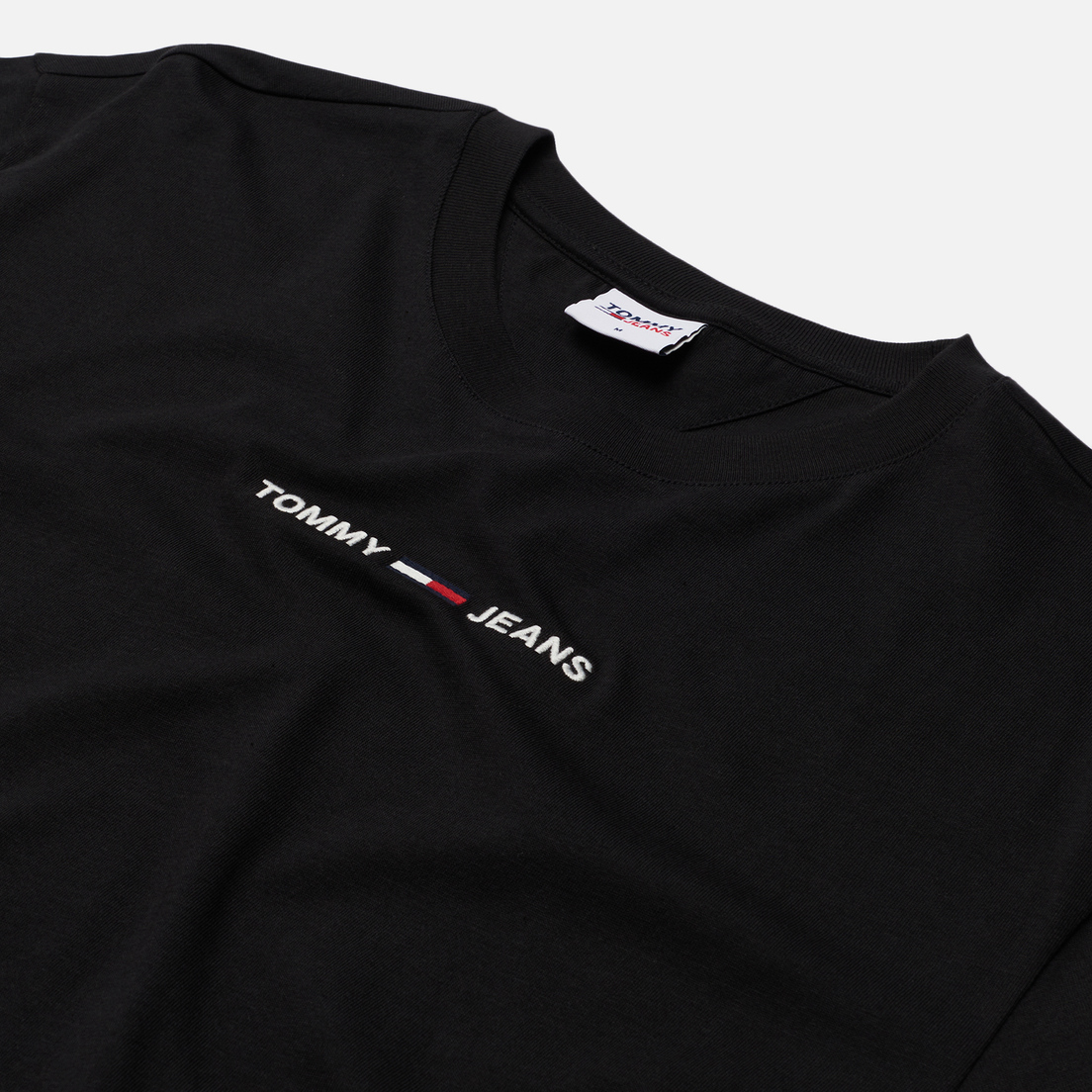 Tommy Jeans Мужская футболка Small Text Logo Embroidery