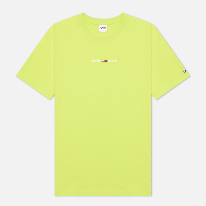 Мужская футболка Tommy Jeans, цвет зелёный, размер M
