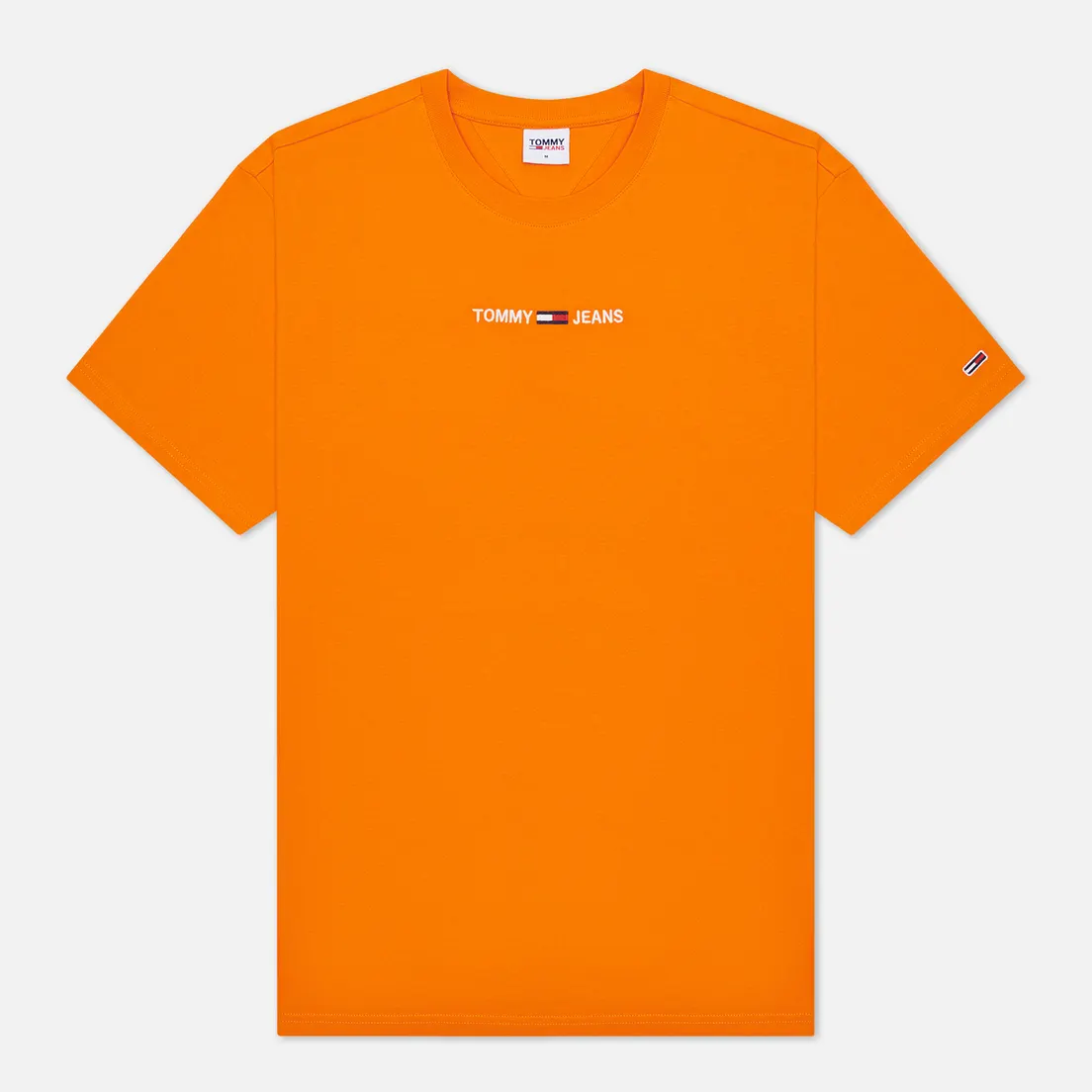 Tommy Jeans Мужская футболка Small Text Logo Embroidery