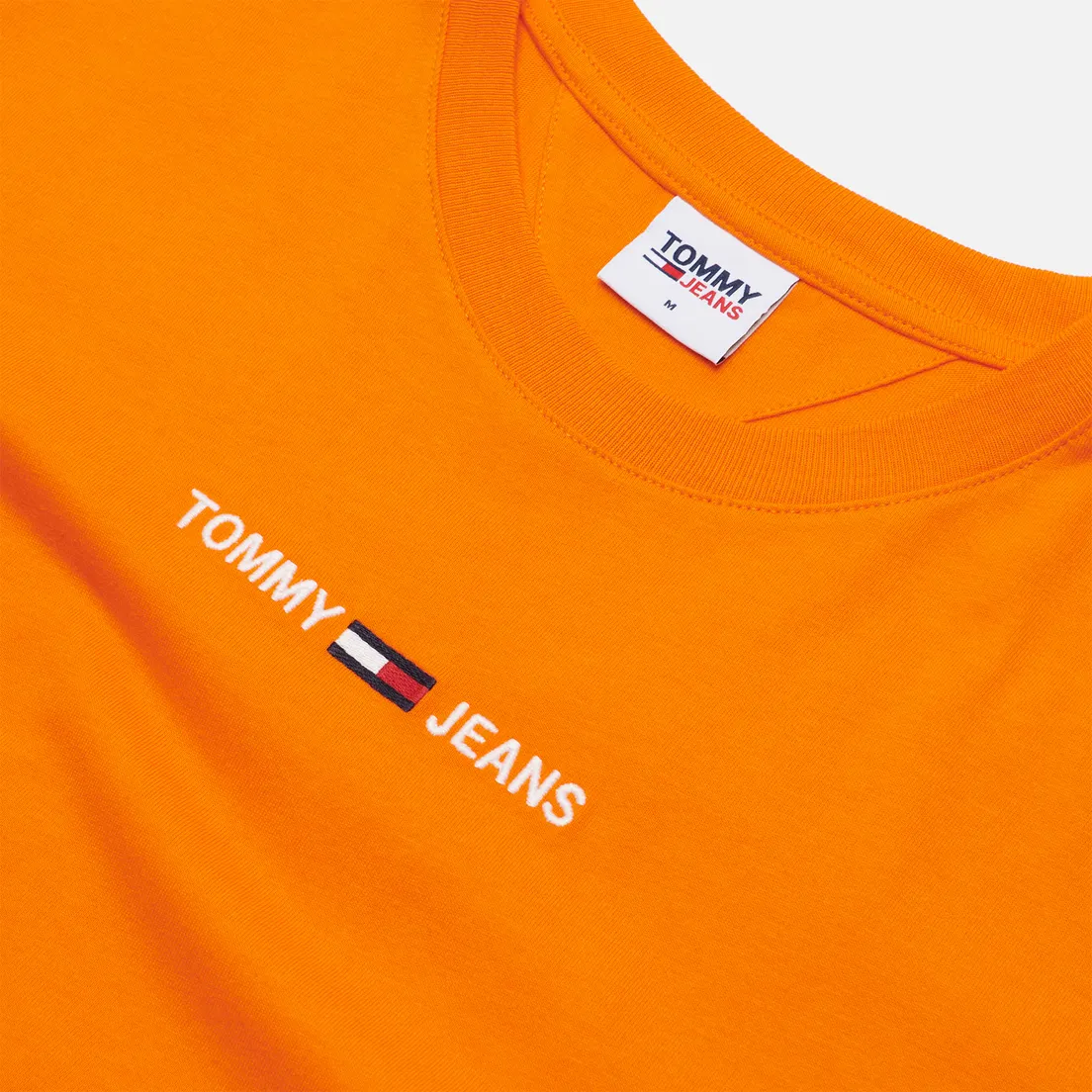 Tommy Jeans Мужская футболка Small Text Logo Embroidery