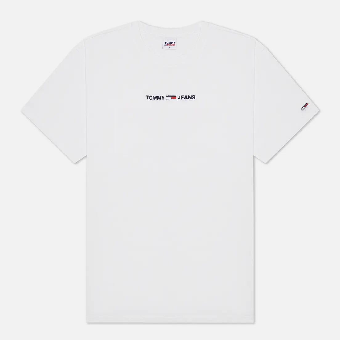 Tommy Jeans Мужская футболка Small Text Logo Embroidery