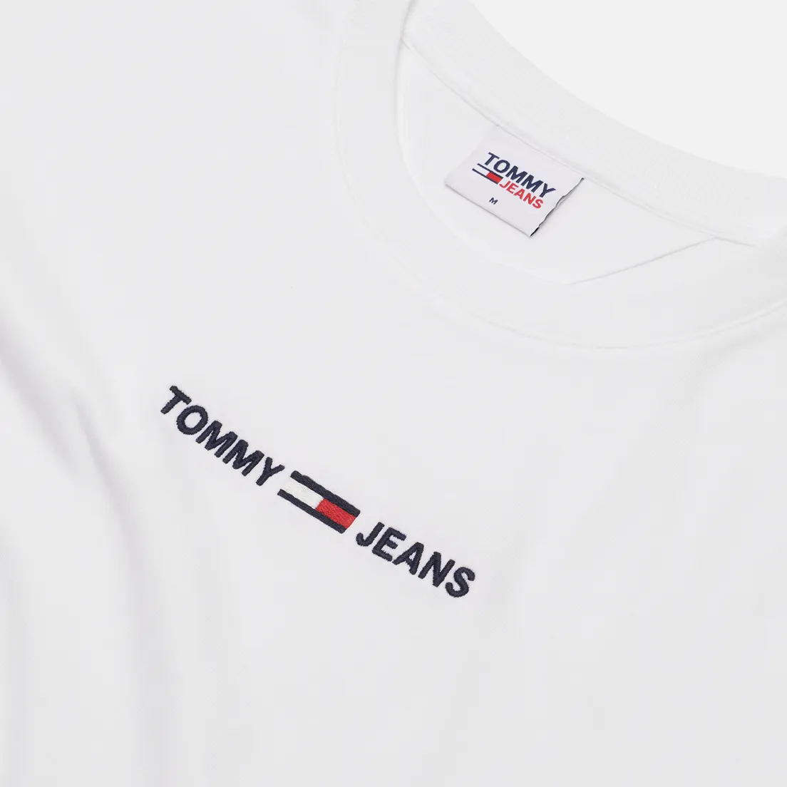 Tommy Jeans Мужская футболка Small Text Logo Embroidery