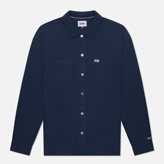 Мужская рубашка Tommy Jeans Lightweight Twill Overshirt Twilight Navy