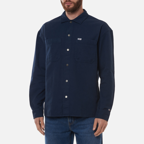 Мужская рубашка Tommy Jeans Lightweight Twill Overshirt Twilight Navy