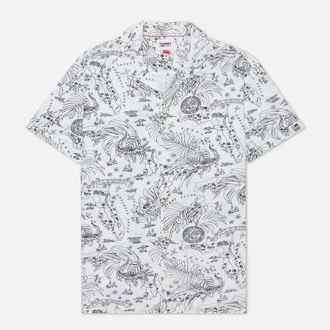 Tommy Jeans Мужская рубашка Miami Tropical Print