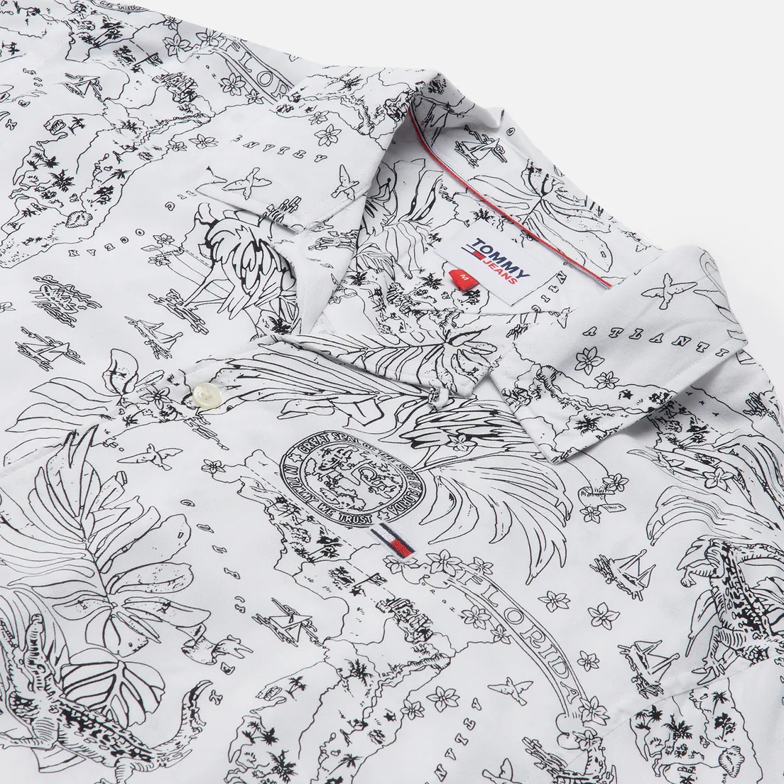 Tommy Jeans Мужская рубашка Miami Tropical Print