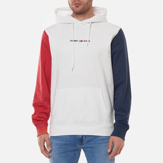 Мужская толстовка Tommy Jeans Colour-Blocked Hoody White/Multi