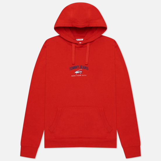 Мужская толстовка Tommy Jeans Timeless Organic Cotton Hoody Deep Crimson
