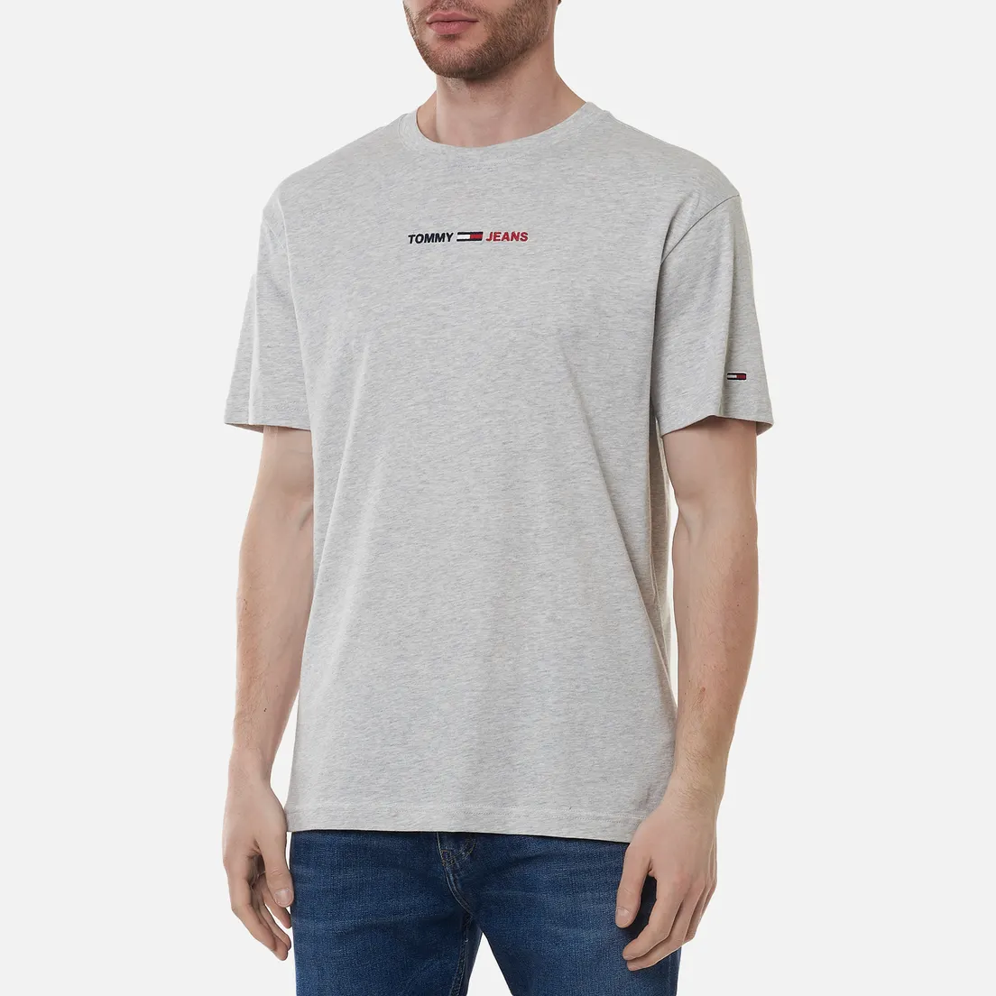 Tommy Jeans Мужская футболка Linear Logo Organic Cotton