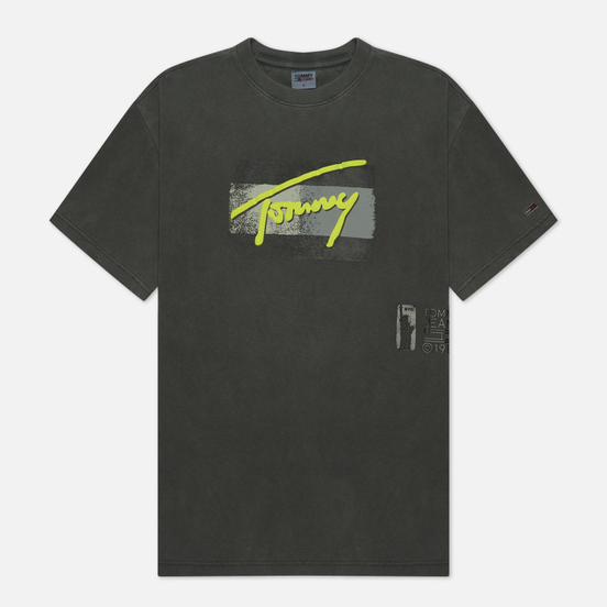 Мужская футболка Tommy Jeans Vintage Signature Organic Cotton Black