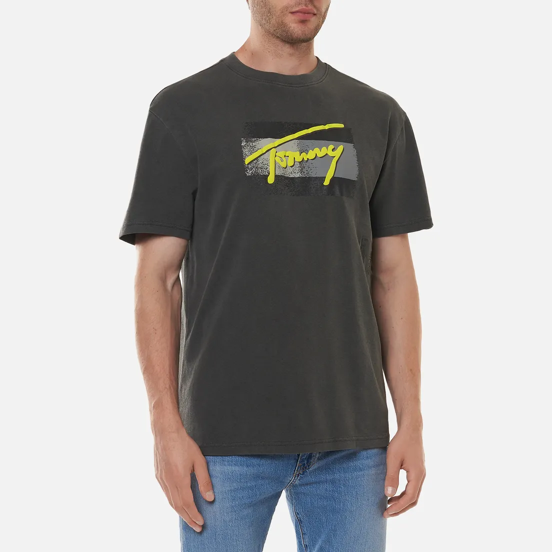 Tommy Jeans Мужская футболка Vintage Signature Organic Cotton