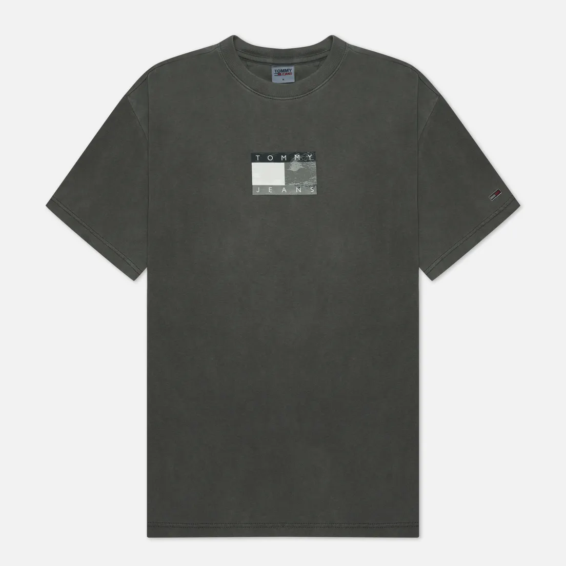 Tommy Jeans Мужская футболка Tonal Flag Faded Organic Cotton