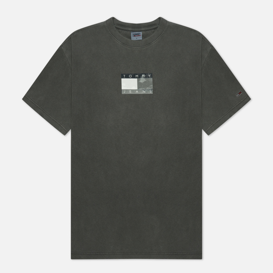 Мужская футболка Tommy Jeans Tonal Flag Faded Organic Cotton Black
