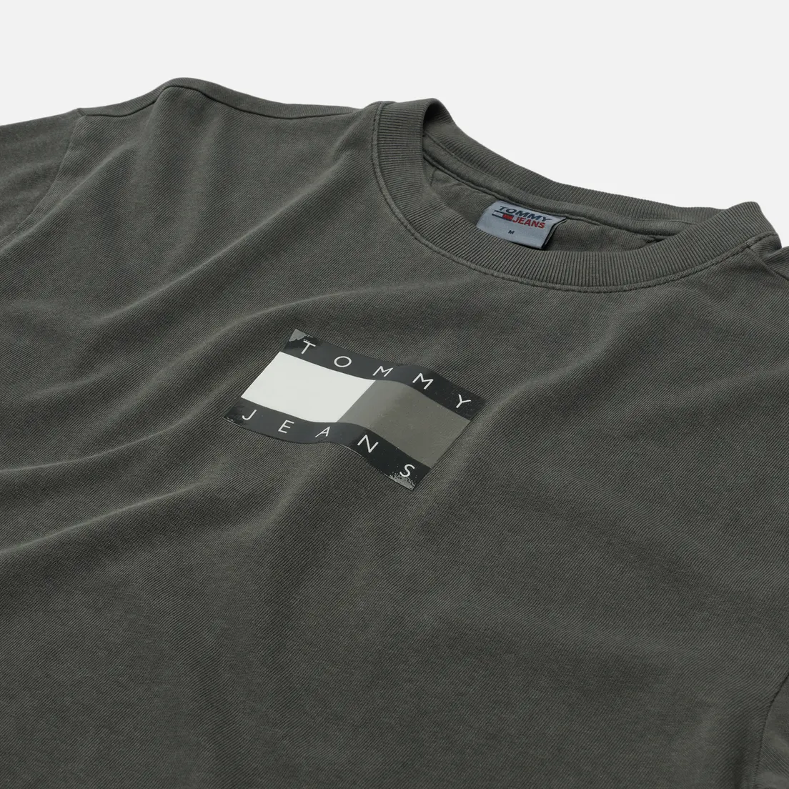 Tommy Jeans Мужская футболка Tonal Flag Faded Organic Cotton