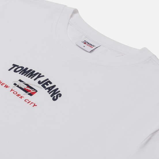 Мужская футболка Tommy Jeans Timeless Tommy Script White