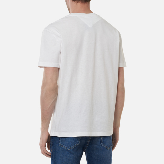 Мужская футболка Tommy Jeans Timeless Tommy Script White