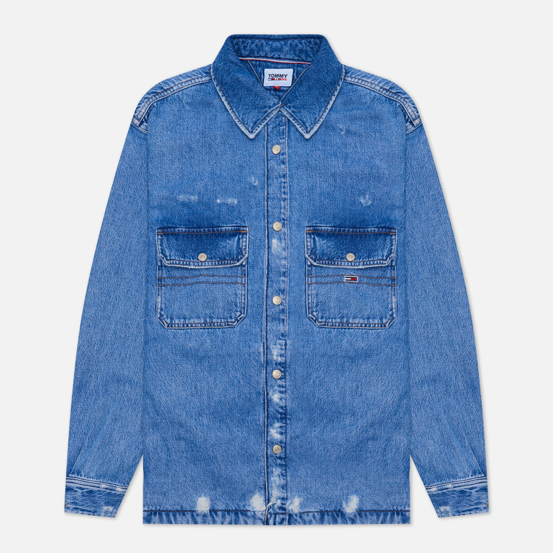 Tommy Jeans Мужская джинсовая куртка Worker Shirt AE714