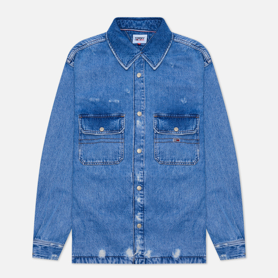 Мужская джинсовая куртка Tommy Jeans Worker Shirt AE714 Denim Light