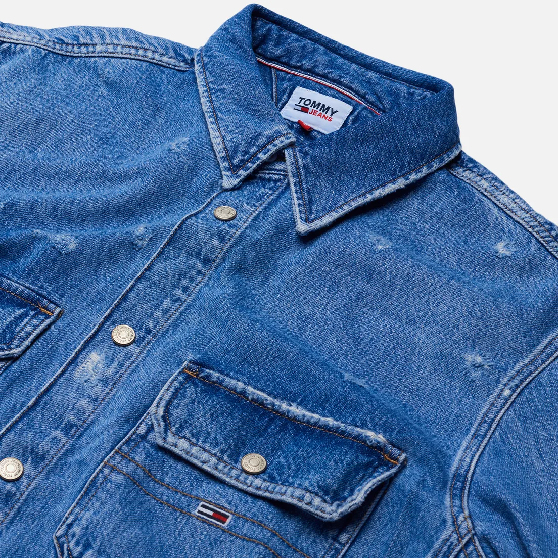 Tommy Jeans Мужская джинсовая куртка Worker Shirt AE714