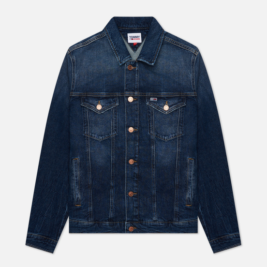 Мужская джинсовая куртка Tommy Jeans Regular Trucker AE259 Denim Dark