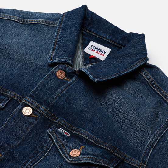 Мужская джинсовая куртка Tommy Jeans Regular Trucker AE259 Denim Dark