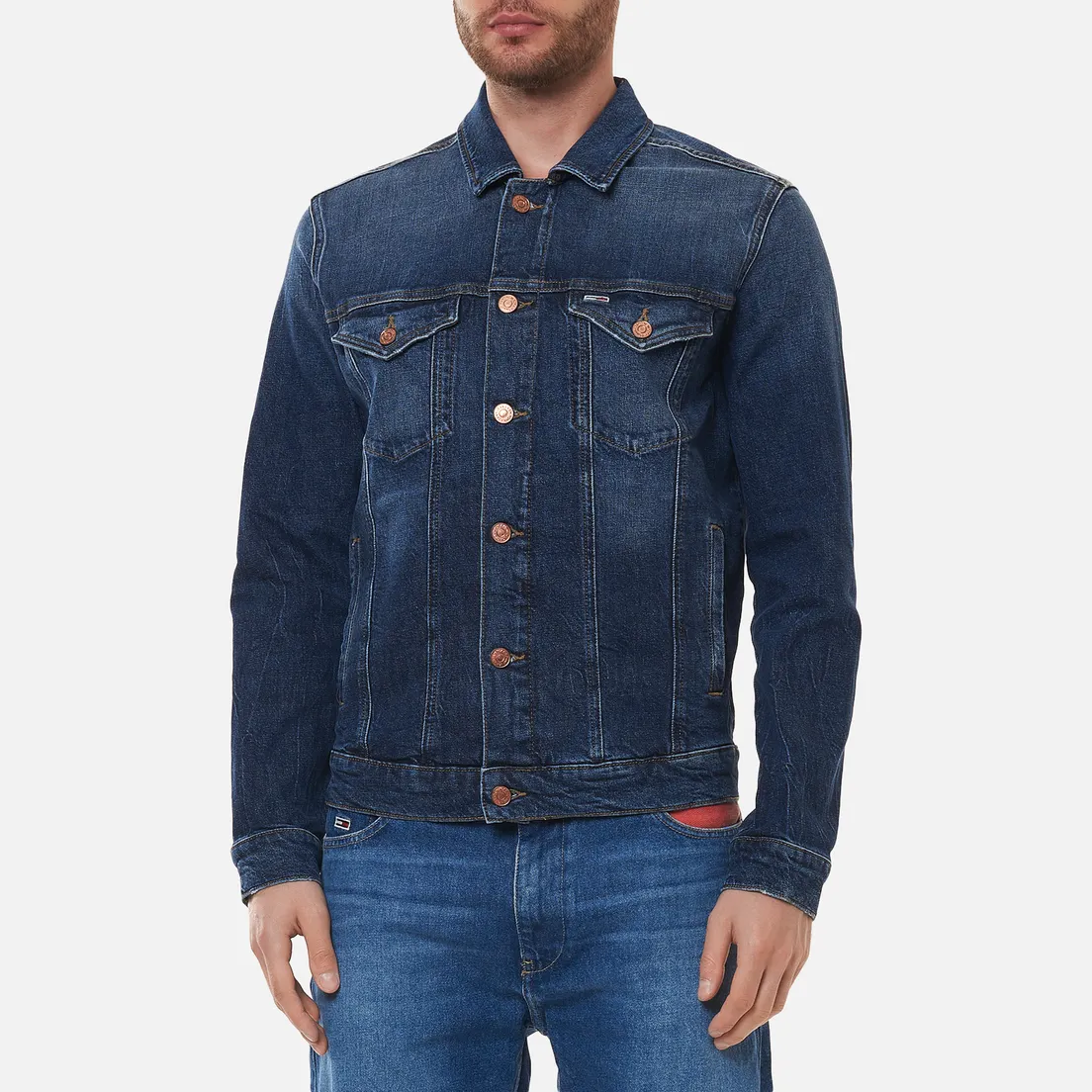 Tommy Jeans Мужская джинсовая куртка Regular Trucker AE259