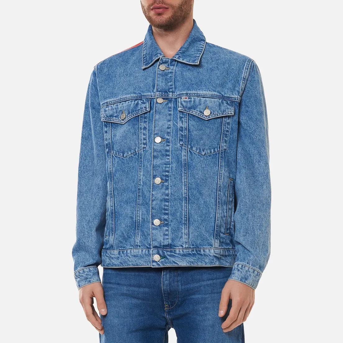 Tommy Jeans Мужская джинсовая куртка Oversize Trucker AE712